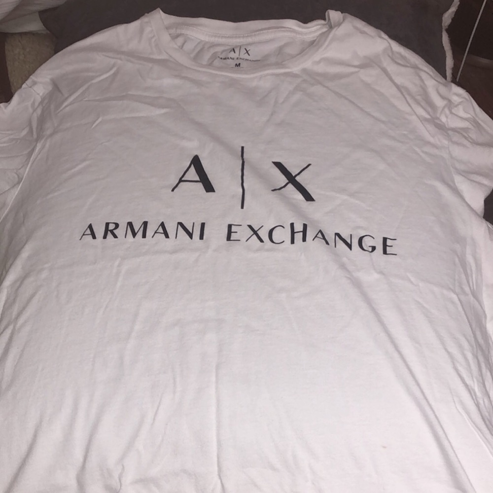 Armani exchange logo shirt